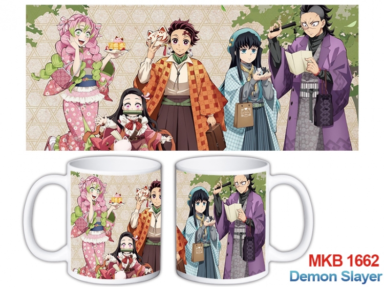 Demon Slayer Kimets Anime color printing ceramic mug cup price for 5 pcs