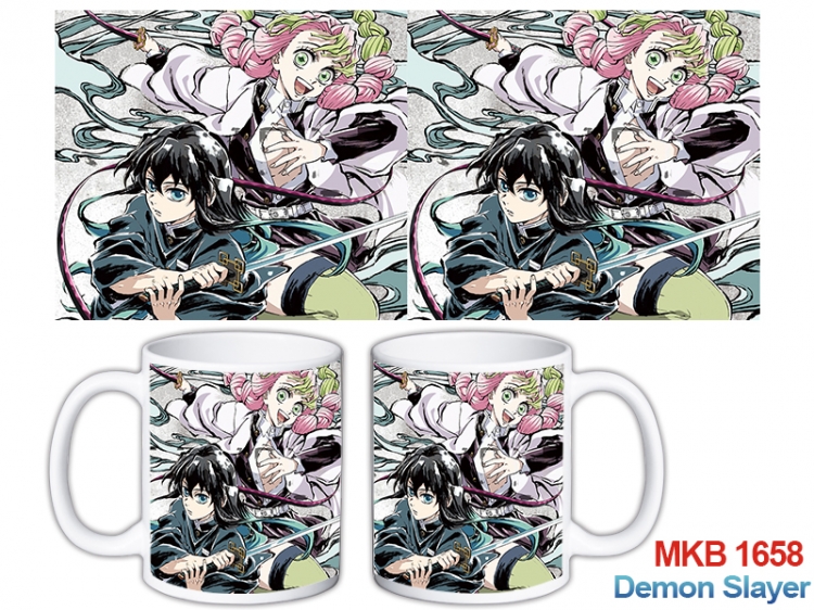 Demon Slayer Kimets Anime color printing ceramic mug cup price for 5 pcs