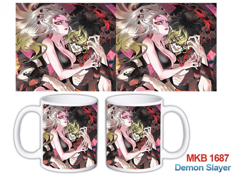 Demon Slayer Kimets Anime color printing ceramic mug cup price for 5 pcs