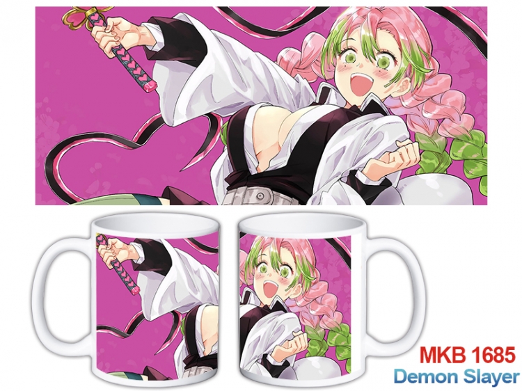 Demon Slayer Kimets Anime color printing ceramic mug cup price for 5 pcs