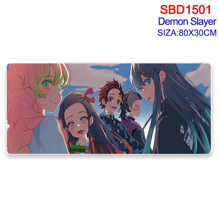 Demon Slayer Kimets Animation peripheral locking mouse pad 80X30cm