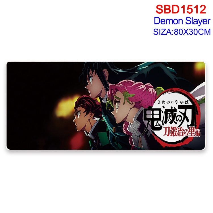 Demon Slayer Kimets Animation peripheral locking mouse pad 80X30cm