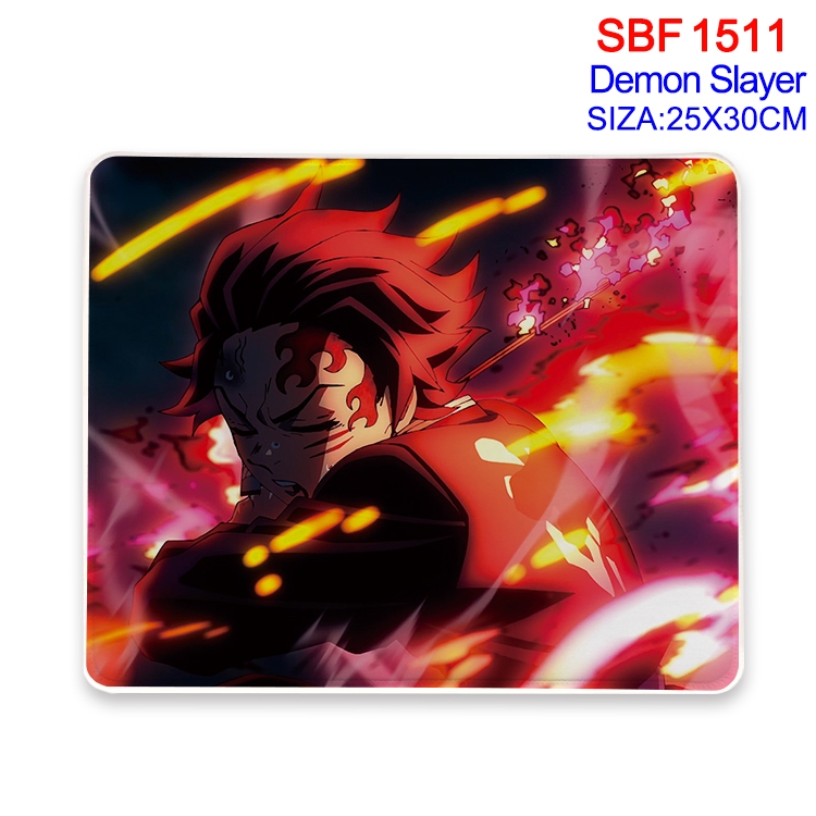 Demon Slayer Kimets Anime peripheral edge lock mouse pad 25X30cm 