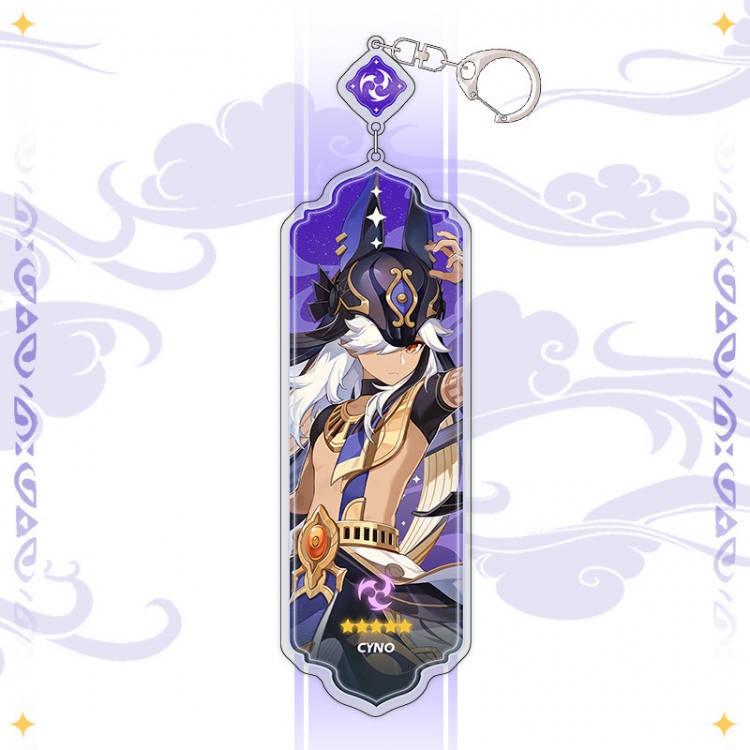 Genshin Impact Anime peripheral acrylic keychain pendant 8.5cm price for 5 pcs 15530
