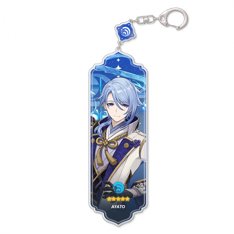 Genshin Impact Anime peripheral acrylic keychain pendant 8.5cm price for 5 pcs 15537