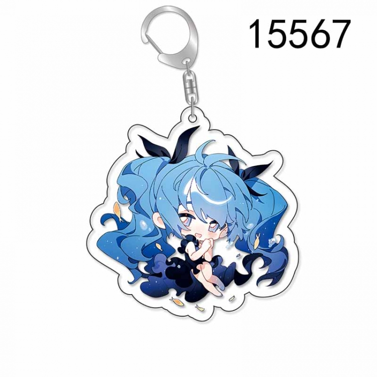 Hatsune Miku Anime Acrylic Keychain Charm price for 5 pcs