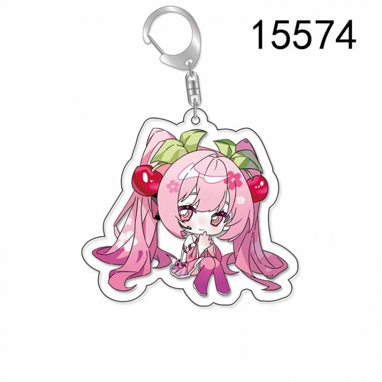 Hatsune Miku Anime Acrylic Keychain Charm price for 5 pcs