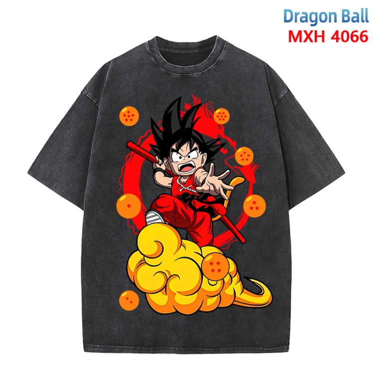 DRAGON BALL Anime peripheral pure cotton washed and worn T-shirt from S to 4XL