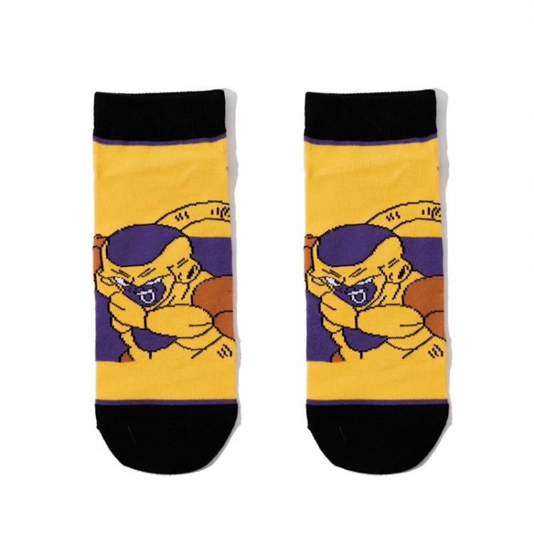 DRAGON BALL Anime cartoon trendy Short socks combed cotton neutral straight board socks price for 5 pcs