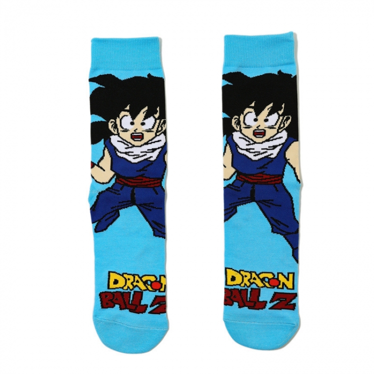 DRAGON BALL Anime cartoon trendy socks combed cotton neutral straight board socks price for 5 pcs