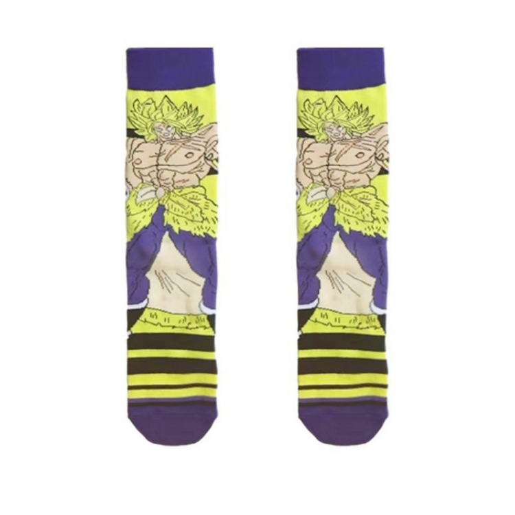 DRAGON BALL Anime cartoon trendy socks combed cotton neutral straight board socks price for 5 pcs