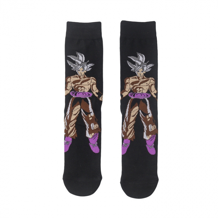 DRAGON BALL Anime cartoon trendy socks combed cotton neutral straight board socks price for 5 pcs