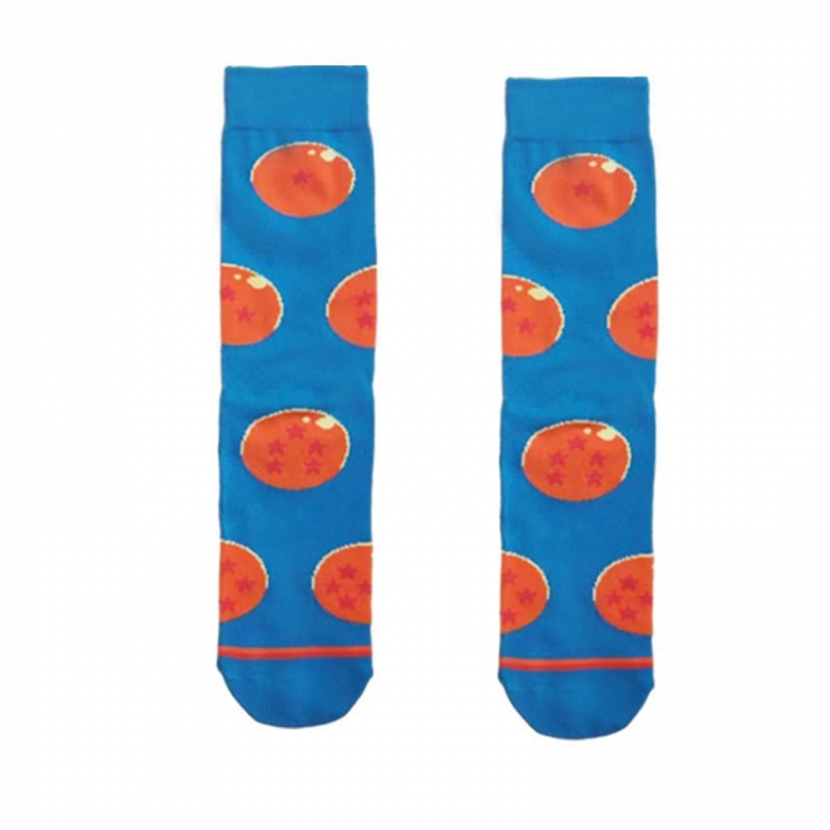 DRAGON BALL Anime cartoon trendy socks combed cotton neutral straight board socks price for 5 pcs