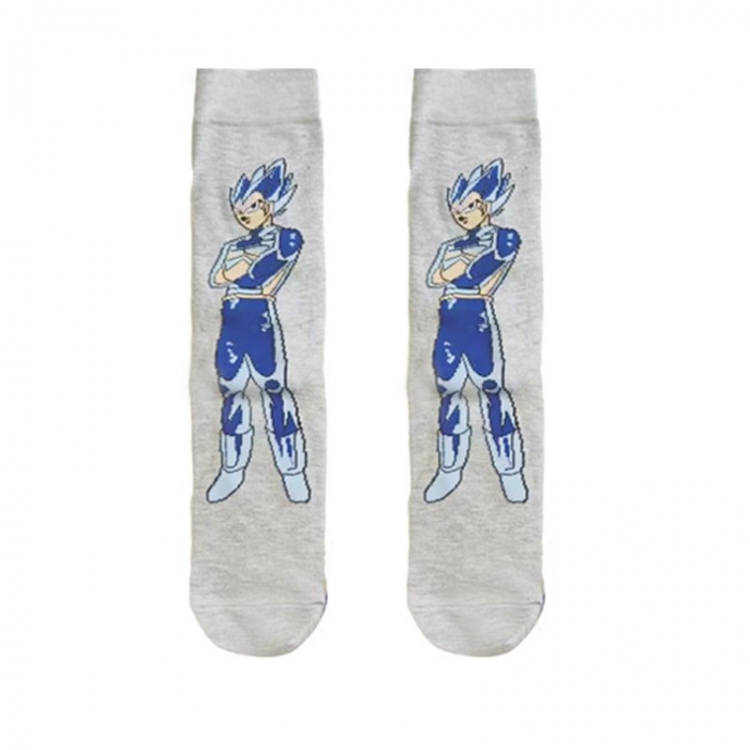 DRAGON BALL Anime cartoon trendy socks combed cotton neutral straight board socks price for 5 pcs