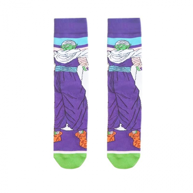 DRAGON BALL Anime cartoon trendy socks combed cotton neutral straight board socks price for 5 pcs