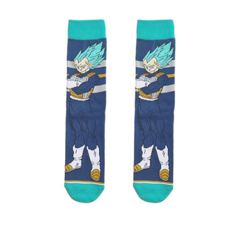 DRAGON BALL Anime cartoon trendy socks combed cotton neutral straight board socks price for 5 pcs