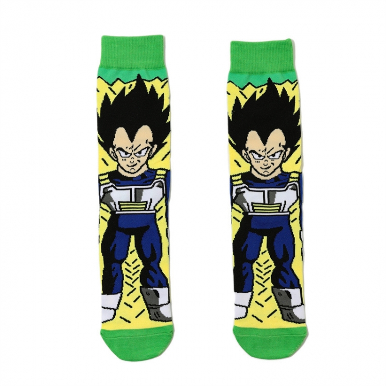 DRAGON BALL Anime cartoon trendy socks combed cotton neutral straight board socks price for 5 pcs