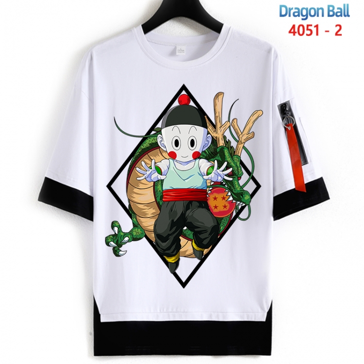 DRAGON BALL Cotton Crew Neck Fake Two-Piece Short Sleeve T-Shirt from S to 4XL  HM-4051-2
