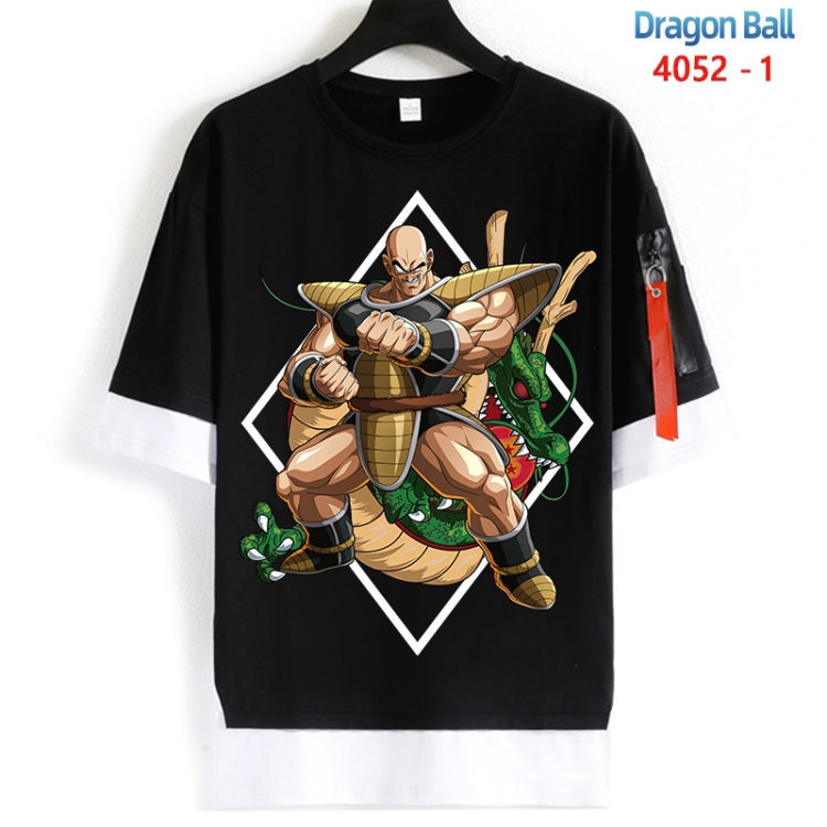 DRAGON BALL Cotton Crew Neck Fake Two-Piece Short Sleeve T-Shirt from S to 4XL  HM-4052-1