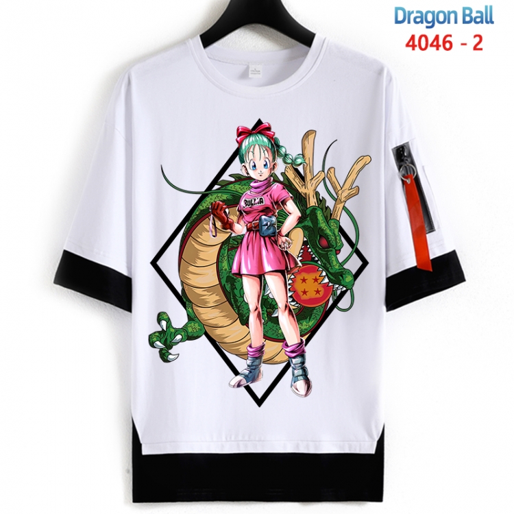 DRAGON BALL Cotton Crew Neck Fake Two-Piece Short Sleeve T-Shirt from S to 4XL  HM-4046-2