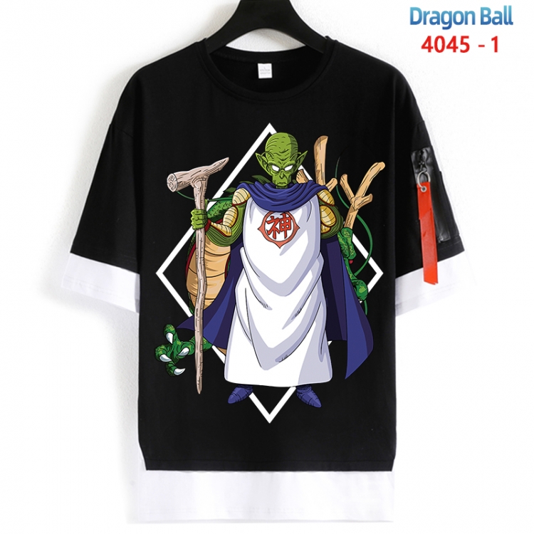 DRAGON BALL Cotton Crew Neck Fake Two-Piece Short Sleeve T-Shirt from S to 4XL HM-4045-1