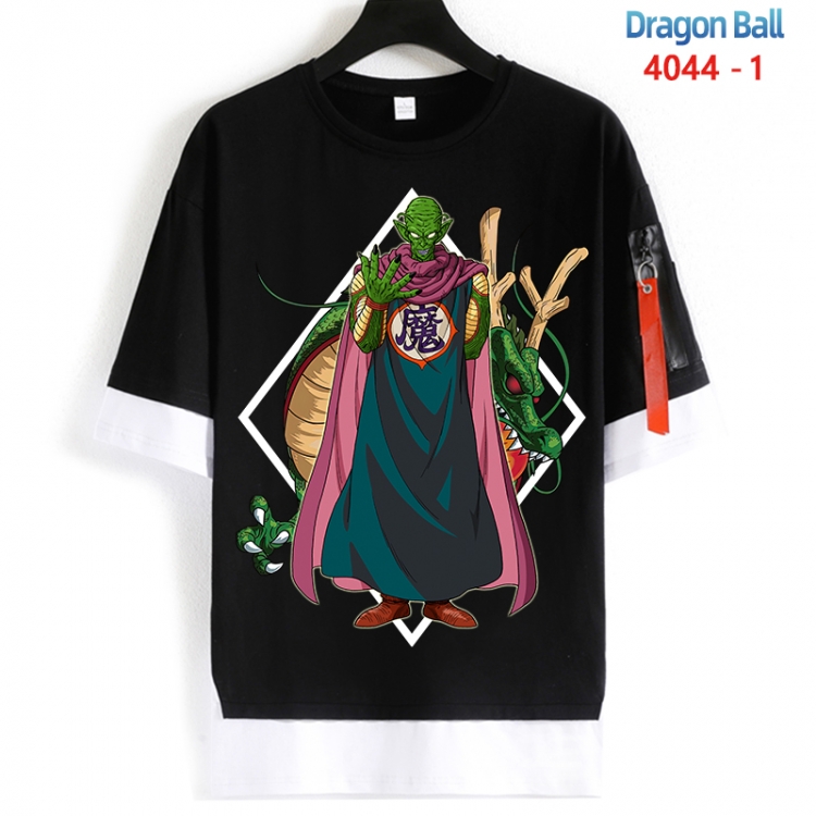 DRAGON BALL Cotton Crew Neck Fake Two-Piece Short Sleeve T-Shirt from S to 4XL HM-4044-1