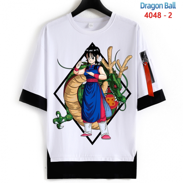 DRAGON BALL Cotton Crew Neck Fake Two-Piece Short Sleeve T-Shirt from S to 4XL HM-4048-2