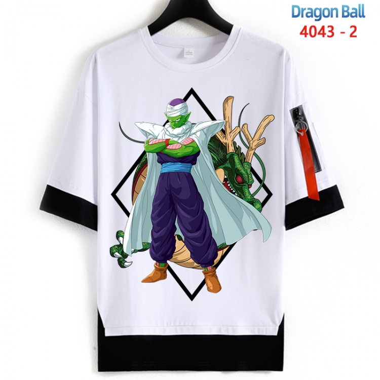 DRAGON BALL Cotton Crew Neck Fake Two-Piece Short Sleeve T-Shirt from S to 4XL HM-4043-2