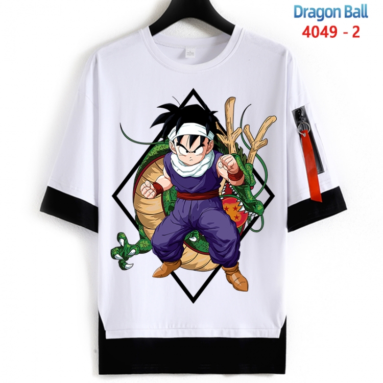 DRAGON BALL Cotton Crew Neck Fake Two-Piece Short Sleeve T-Shirt from S to 4XL  HM-4049-2