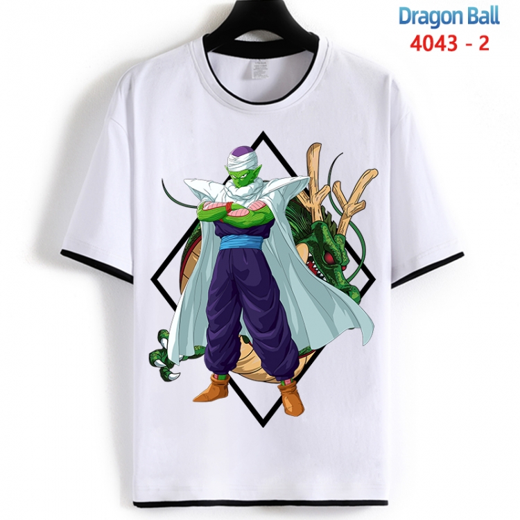 DRAGON BALL Cotton crew neck black and white trim short-sleeved T-shirt from S to 4XL HM-4043-2