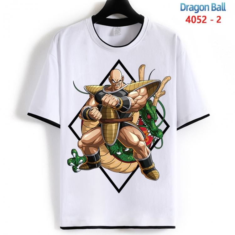 DRAGON BALL Cotton crew neck black and white trim short-sleeved T-shirt from S to 4XL  HM-4052-2