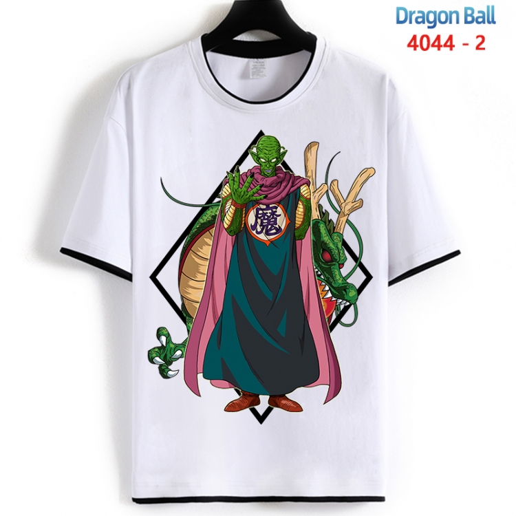 DRAGON BALL Cotton crew neck black and white trim short-sleeved T-shirt from S to 4XL  HM-4044-2