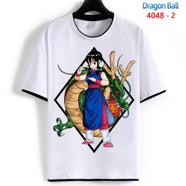 DRAGON BALL Cotton crew neck black and white trim short-sleeved T-shirt from S to 4XL HM-4048-2