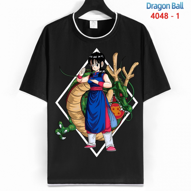 DRAGON BALL Cotton crew neck black and white trim short-sleeved T-shirt from S to 4XL HM-4048-1