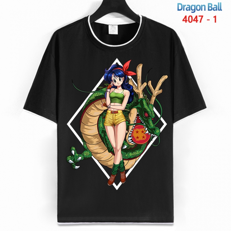 DRAGON BALL Cotton crew neck black and white trim short-sleeved T-shirt from S to 4XL HM-4047-1