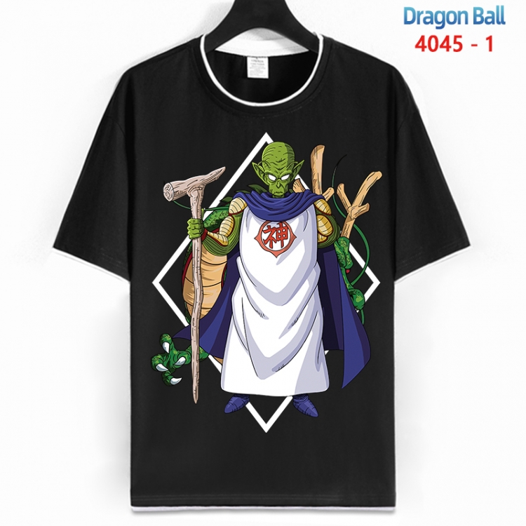 DRAGON BALL Cotton crew neck black and white trim short-sleeved T-shirt from S to 4XL HM-4045-1
