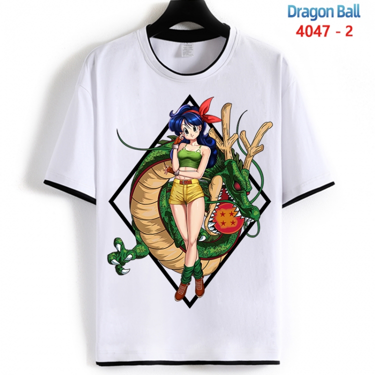 DRAGON BALL Cotton crew neck black and white trim short-sleeved T-shirt from S to 4XL HM-4047-2
