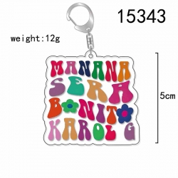 Karol G Anime Acrylic Keychain...