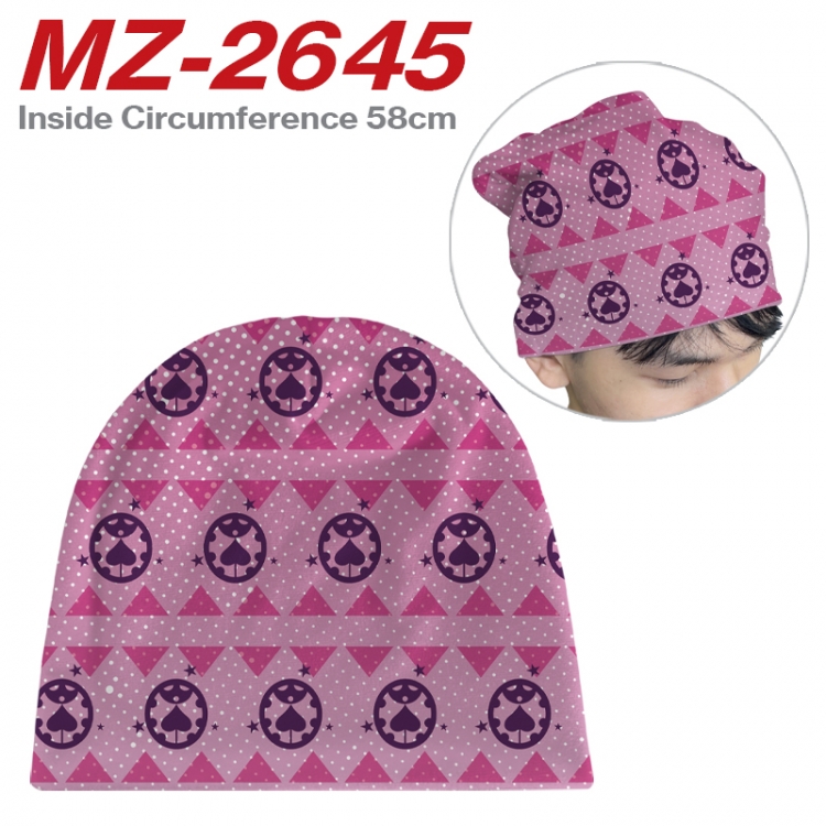 JoJos Bizarre Adventure Anime flannel full color hat cosplay men's and women's knitted hats 58cm  MZ-2645