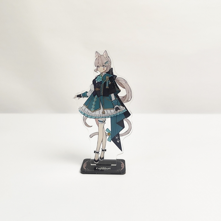 Genshin Impact  Anime Character Interlayer acrylic Standing Plates Keychain 15cm