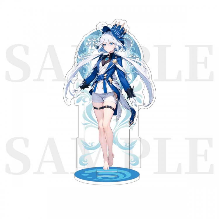 Genshin Impact Anime characters Double Insert Style acrylic Standing Plates Keychain 15m