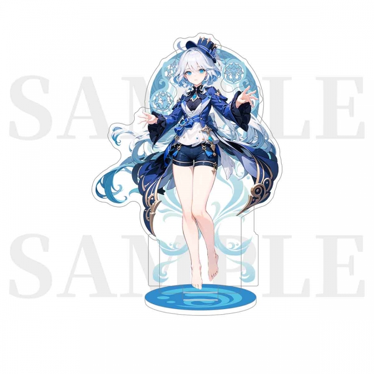 Genshin Impact Anime characters Double Insert Style acrylic Standing Plates Keychain 15m