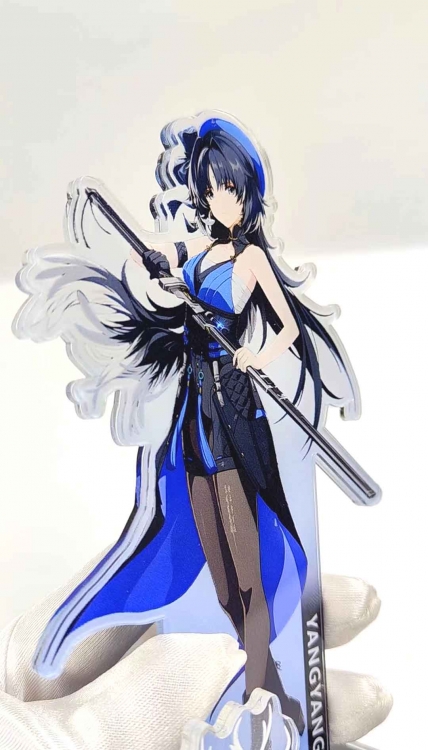 Mingchao  Anime Character Interlayer acrylic Standing Plates Keychain 15cm