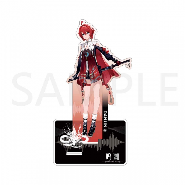 Mingchao  Anime Character Interlayer acrylic Standing Plates Keychain 15cm