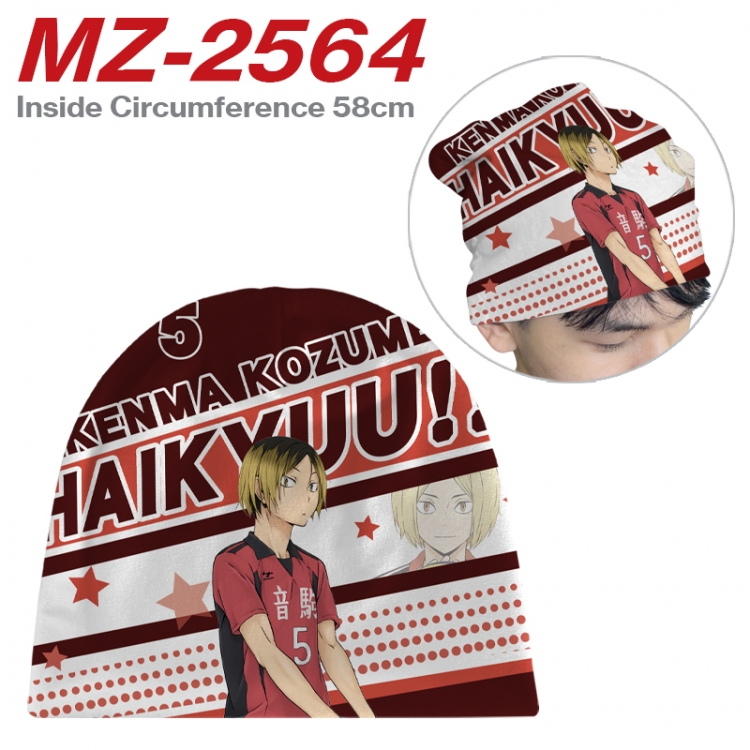 Haikyuu!! Anime flannel full color hat cosplay men's and women's knitted hats 58cm