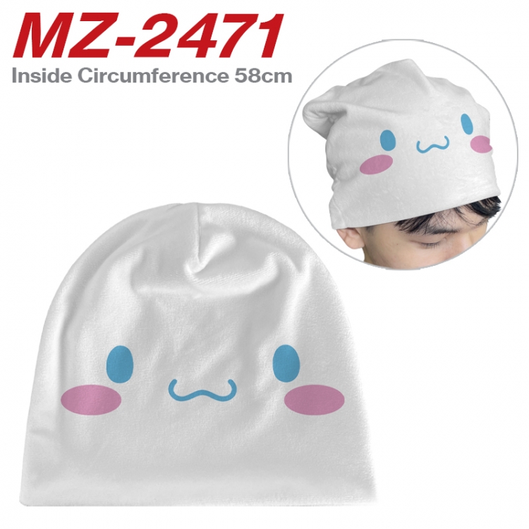 sanrio Anime flannel full color hat cosplay men's and women's knitted hats 58cm