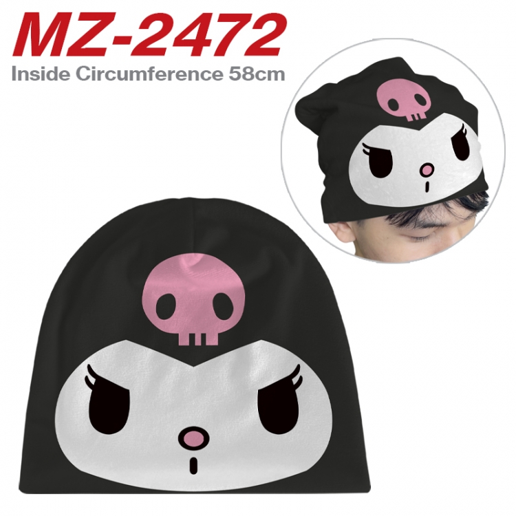 sanrio Anime flannel full color hat cosplay men's and women's knitted hats 58cm