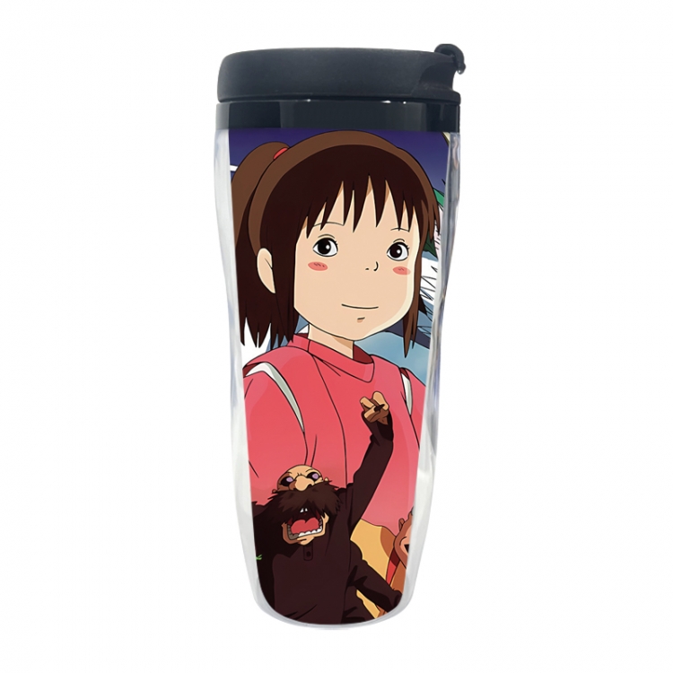 Spirited Away Anime double-layer insulated water bottle and cup 350ML