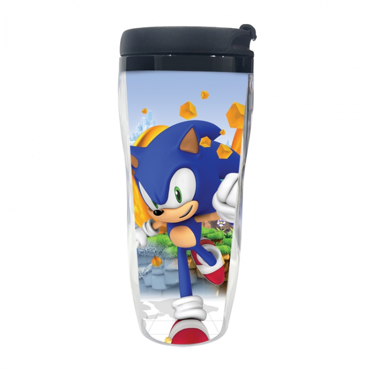 Sonic The Hedgehog Anime double-layer insulated water bottle and cup 350ML