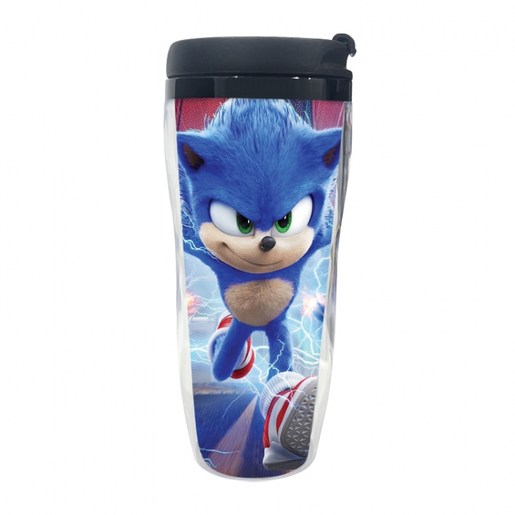 Sonic The Hedgehog Anime double-layer insulated water bottle and cup 350ML